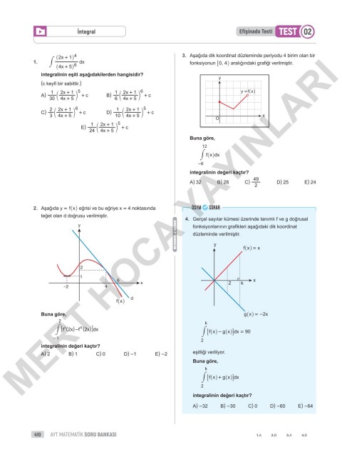 2025 90 Günde AYT Matematik Soru Bankası Mert Hoca