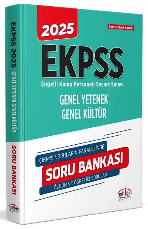 2025 E-KPSS Tek Kitap Soru Bankası Editör Yayınları