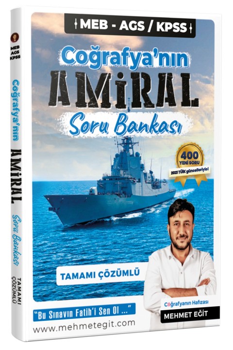 2025 MEB-AGS KPSS Coğrafya Amiral Soru Bankası Tamamı Çözümlü Mehmet Eğit