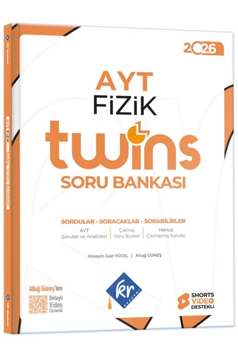 2026 AYT Twins Fizik Soru Bankası Altuğ Güneş KR Akademi Yayınları