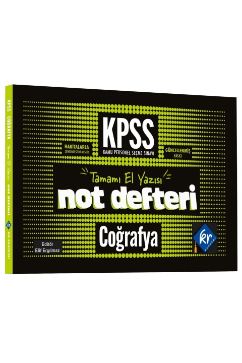 2026 KPSS GY-GK Coğrafya Konu Anlatımlı Not Defteri KR Akademi Yayınları