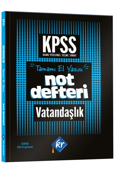 2026 KPSS GY-GK Vatandaşlık Konu Anlatımlı Not Defteri KR Akademi Yayınları