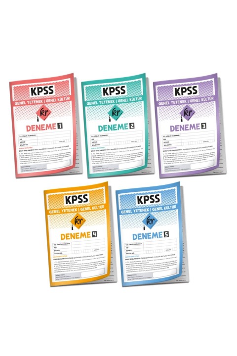 2026 KPSS Lisans Genel Yetenek Genel Kültür 5li Deneme Paketi KR Akademi Yayınları