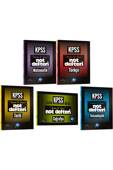 2026 Önlisans- Lise Kpss El Yazısı Not Defteri Seti (5 DEFTER)