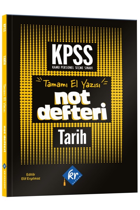 2026 KPSS GY-GK Tarih Konu Anlatımlı Not Defteri KR Akademi Yayınları