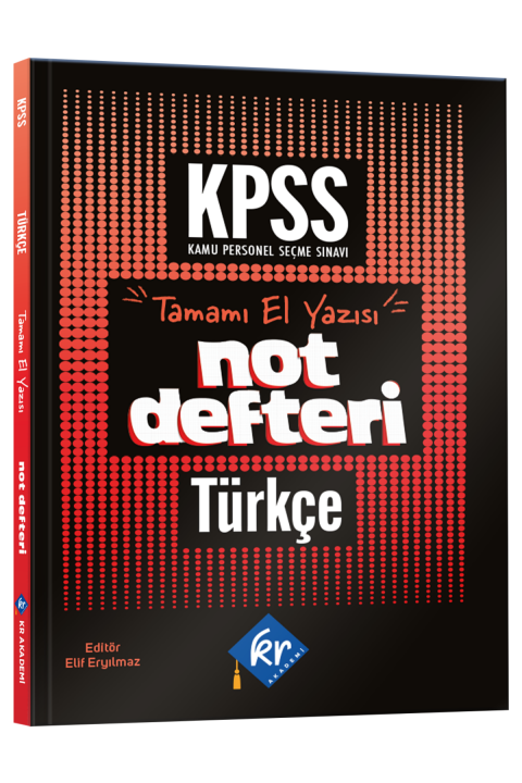 2026 KPSS GY-GK Türkçe Konu Anlatımlı Not Defteri KR Akademi Yayınları
