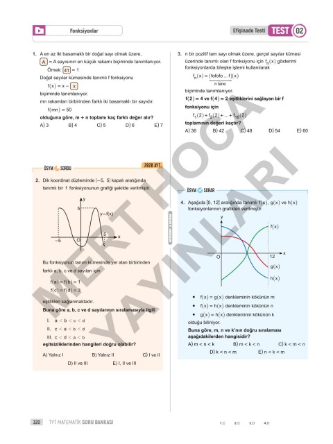 2025 TYT 70 Günde Matematik Soru Bankası Mert Hoca