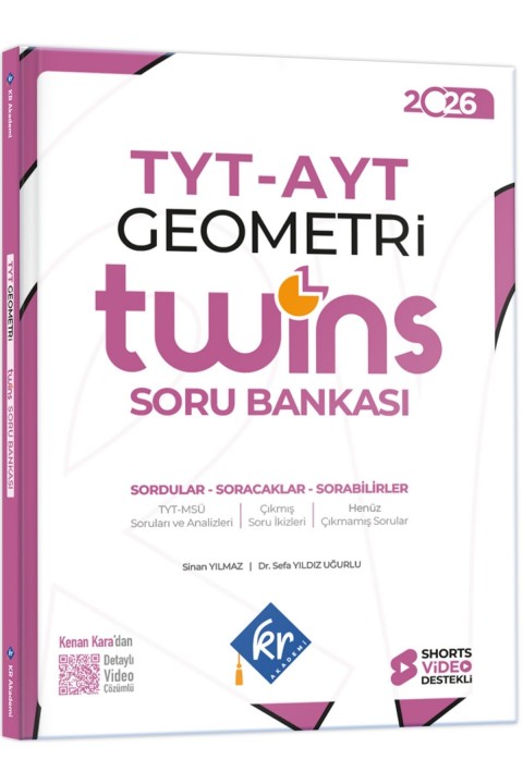 2026 TYT - AYT Twins Geometri Soru Bankası KR Akademi Yayınları