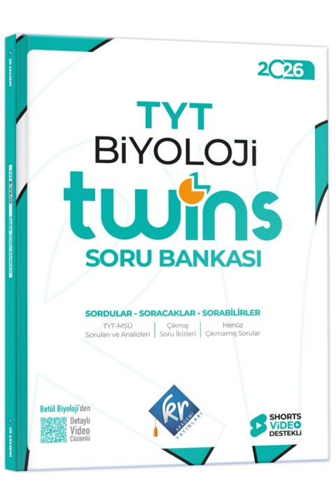 2026 TYT Twins Biyoloji Soru Bankası KR Akademi Yayınları