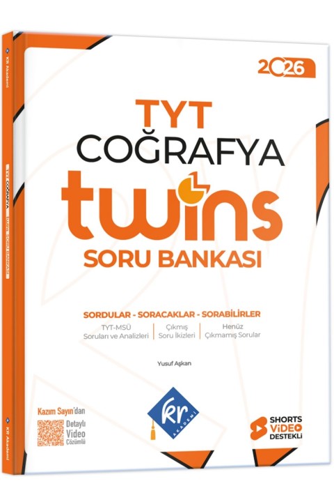 2026 TYT Twins Coğrafya Soru Bankası KR Akademi Yayınları