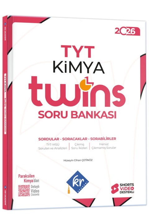 2026 TYT Twins Kimya Soru Bankası KR Akademi Yayınları