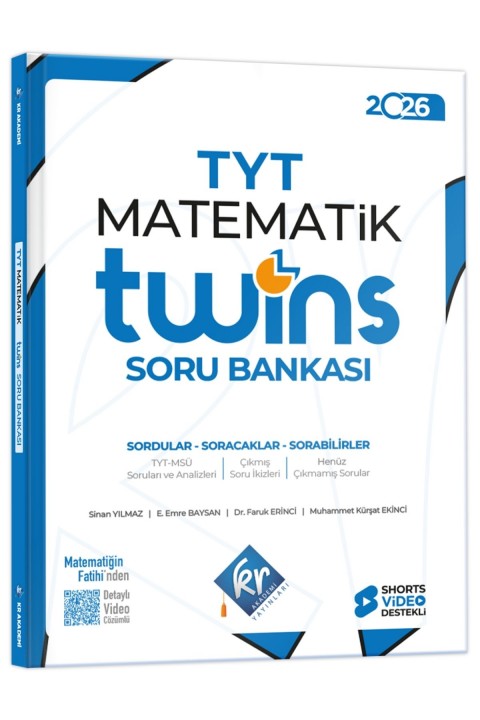 2026 TYT Twins Matematik Soru Bankası KR Akademi Yayınları