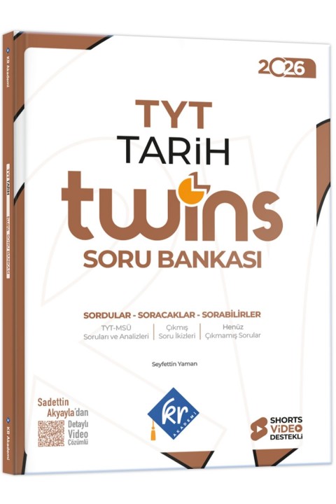 2026 TYT Twins Tarih Soru Bankası KR Akademi Yayınları