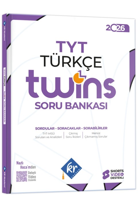 2026 TYT Twins Türkçe Soru Bankası KR Akademi Yayınları