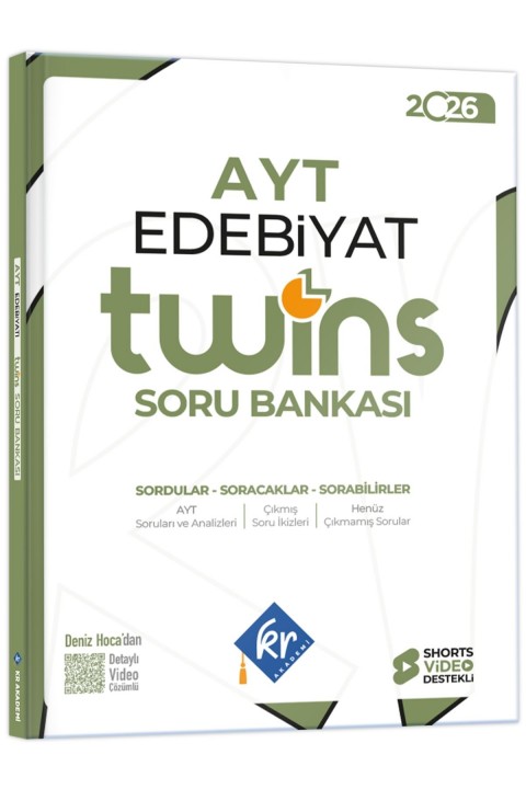 2027 AYT Twins Edebiyat Soru Bankası KR Akademi Yayınları