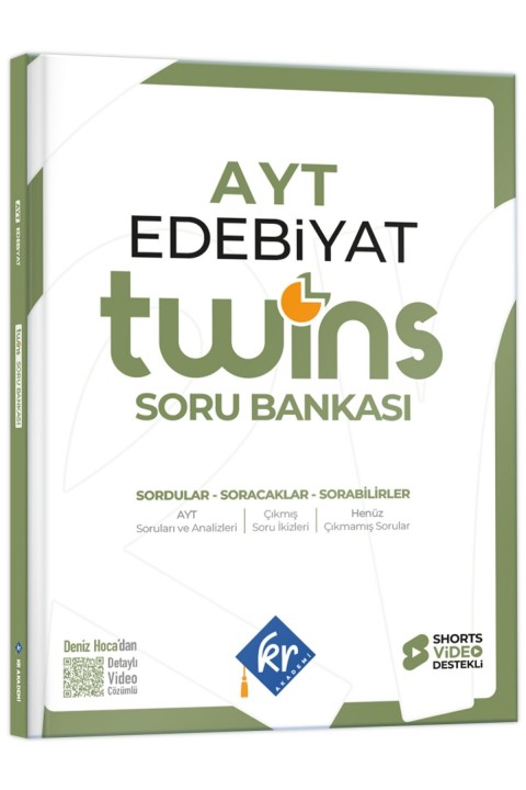 2027 AYT Twins Edebiyat Soru Bankası KR Akademi Yayınları
