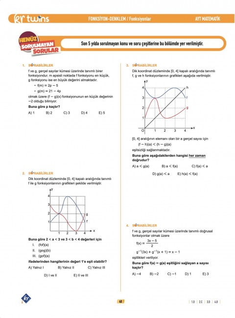 2027 AYT Twins Matematik Soru Bankası KR Akademi Yayınları