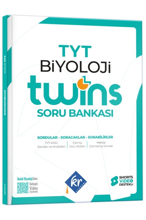 2027 TYT Twins Biyoloji Soru Bankası KR Akademi Yayınları