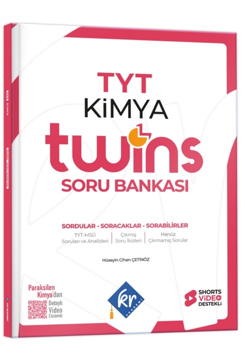 2027 TYT Twins Kimya Soru Bankası KR Akademi Yayınları