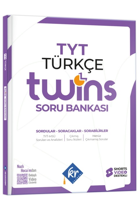 2027 TYT Twins Türkçe Soru Bankası KR Akademi Yayınları