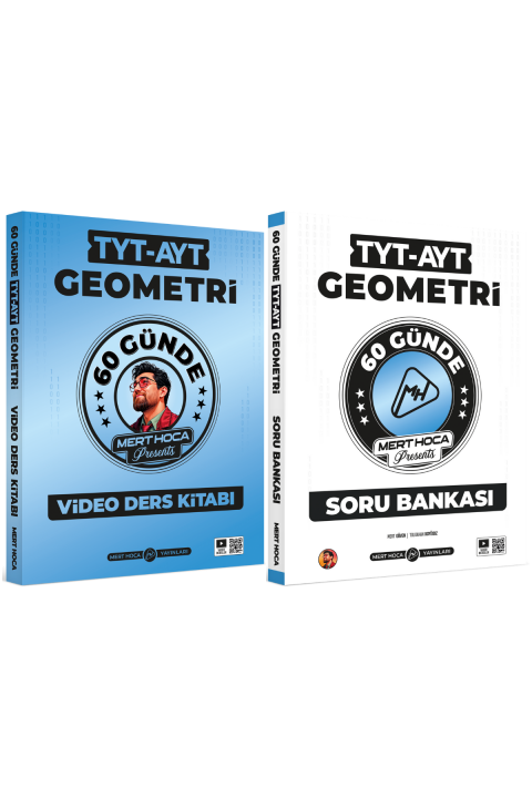 2026 60 Günde TYT-AYT Geometri Video Ders Kitabı & Soru Bankası Seti Mert Hoca