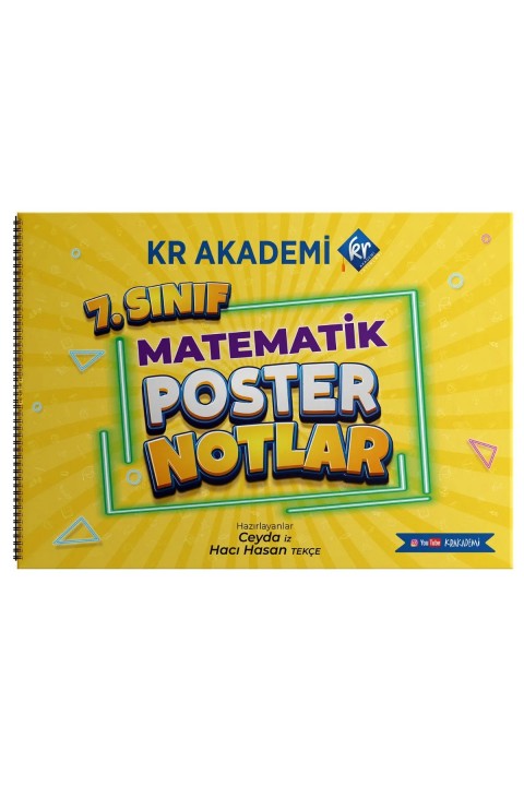 7. Sınıf Matematik Poster Notlar Kr Akademi Yayınları