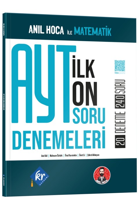 Anıl Hoca İle Matematik AYT İlk 10 Soru Denemeleri KR Akademi Yayınları