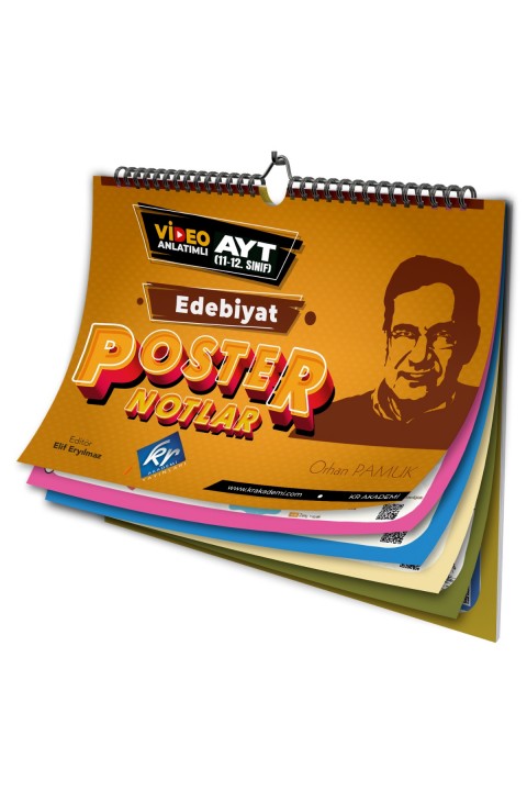 AYT Edebiyat Poster Notlar KR Akademi Yayınları