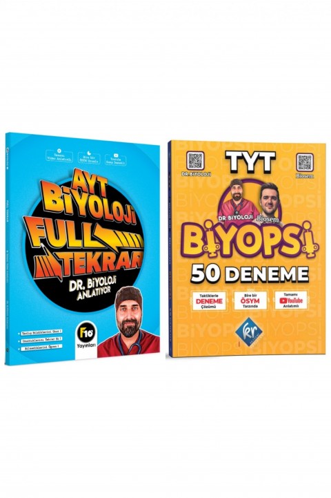 Barış Hoca Dr. Biyoloji AYT Biyoloji Full Tekrar & TYT Biyopsi 50 Deneme Seti