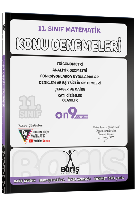 Barış Yayınları 11. Sınıf Matematik Konu Denemeleri
