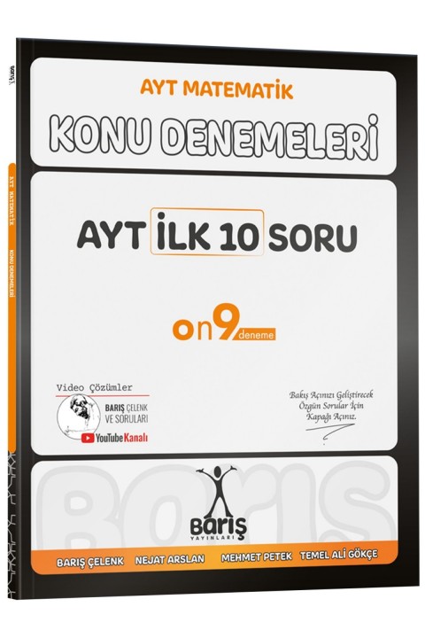Barış Yayınları AYT İlk 10 Soru Konu Denemeleri