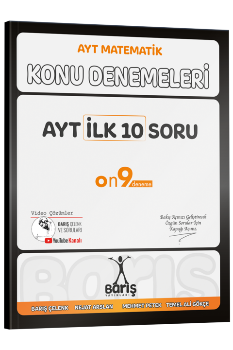 Barış Yayınları AYT İlk 10 Soru Konu Denemeleri
