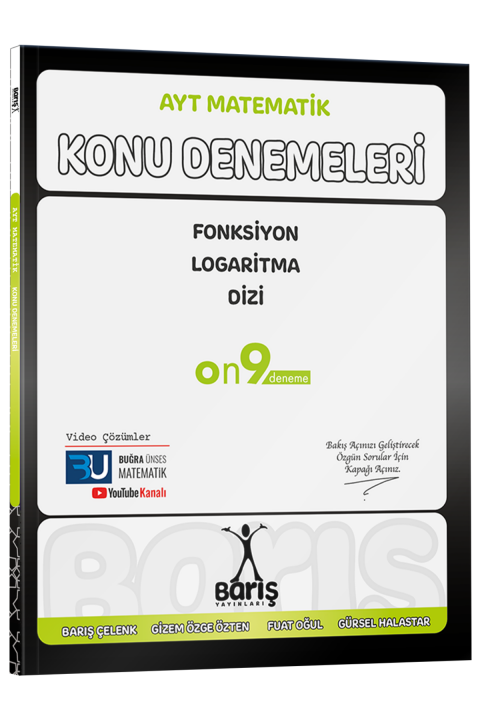 Barış Yayınları AYT Matematik Fonksiyon Logaritma Dizi Konu Denemeleri