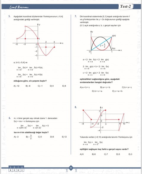 Barış Yayınları Limit Matematik Fasikülleri