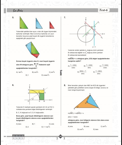 Barış Yayınları Trigonometri Matematik Fasikülleri