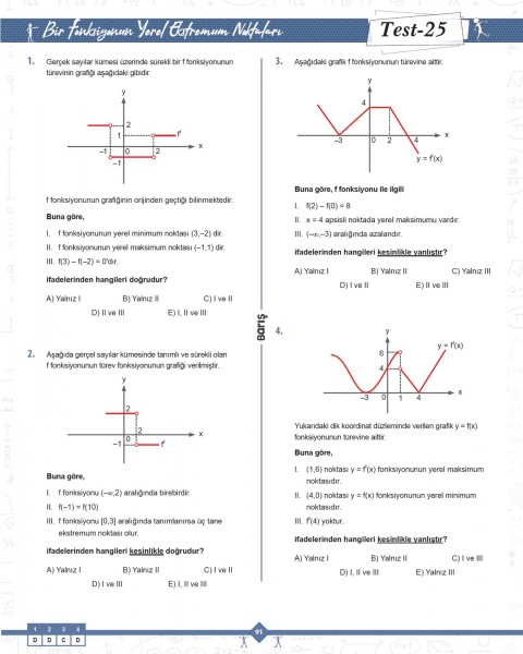 Barış Yayınları Türev Matematik Fasikülleri