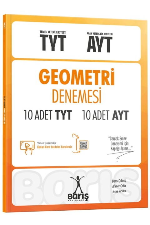 Barış Yayınları TYT-AYT Geometri Denemesi 10 Adet TYT 10 Adet AYT