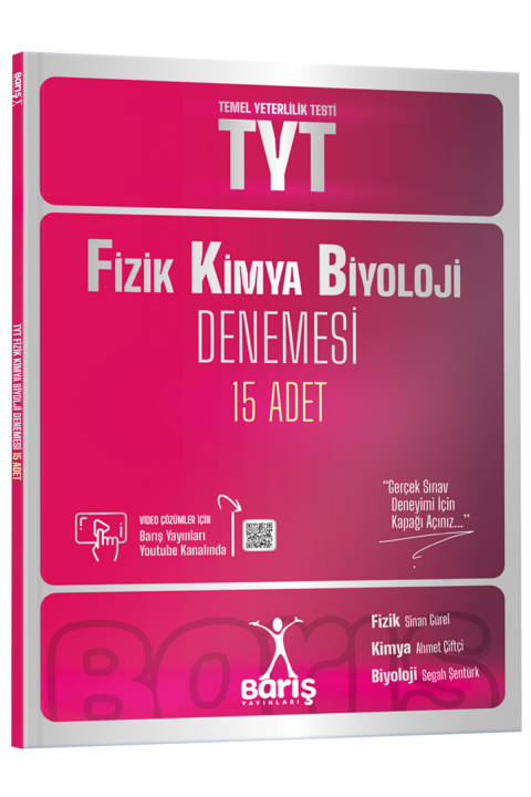 Barış Yayınları TYT Fizik Kimya Biyoloji FKB Denemesi 15 Adet