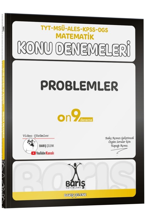 Barış Yayınları TYT MSÜ ALES KPSS DGS Matematik Problemler Konu Denemeleri