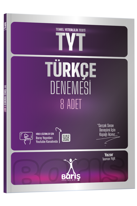 Barış Yayınları TYT Türkçe Denemesi 8 Adet