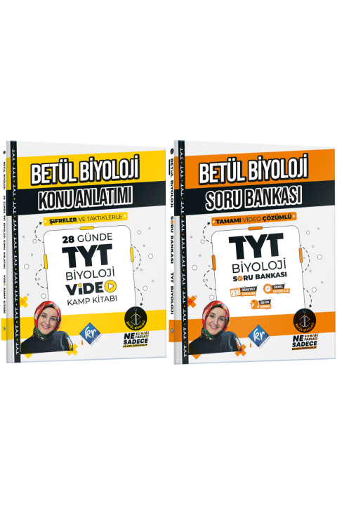 Betül Biyoloji 28 Günde TYT Biyoloji Kamp Kitabı & Soru Bankası Seti