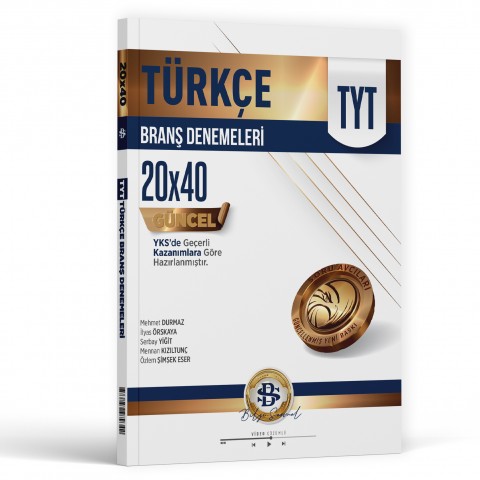 Bilgi Sarmal Yayınları TYT Türkçe 20 x 40 Branş Denemeleri