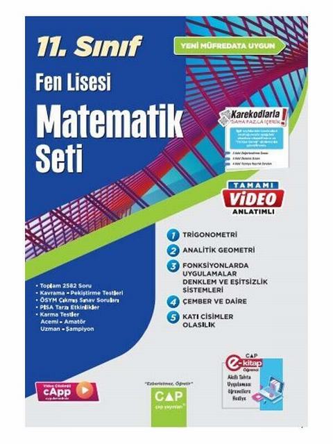 Çap Yayınları 11. Sınıf Matematik Fen Lisesi Seti