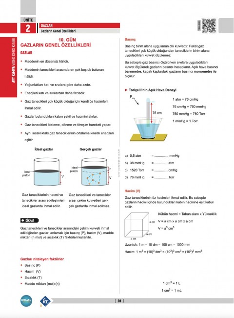 Celal Hoca AYT Kimya Video Ders Kitabı KR Akademi Yayınları