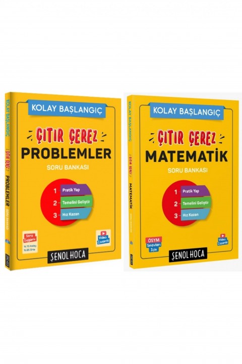 Çıtır Çerez Problemler & Matematik Soru Bankası Seti Şenol Hoca