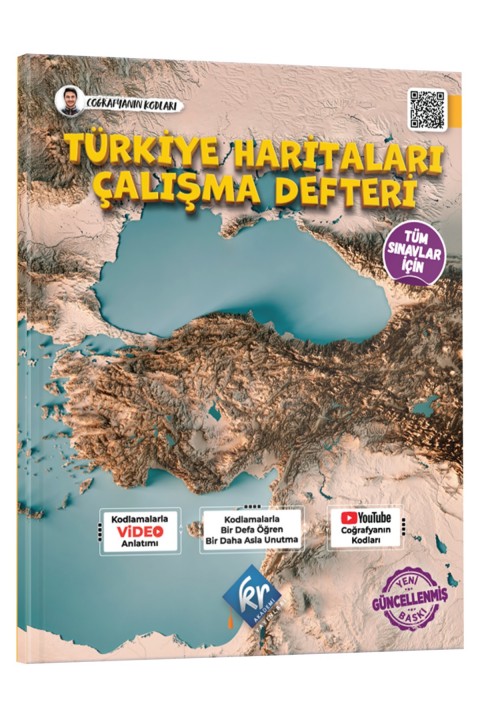 Coğrafyanın Kodları TYT Coğrafya 1 Kitap 3 Kamp Video Ders Kitabı ve Türkiye Haritaları Seti