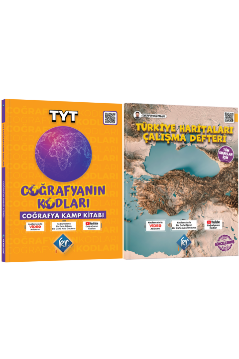 Coğrafyanın Kodları TYT Coğrafya Kamp Kitabı ve Coğrafyanın Kodları Türkiye Haritaları Seti
