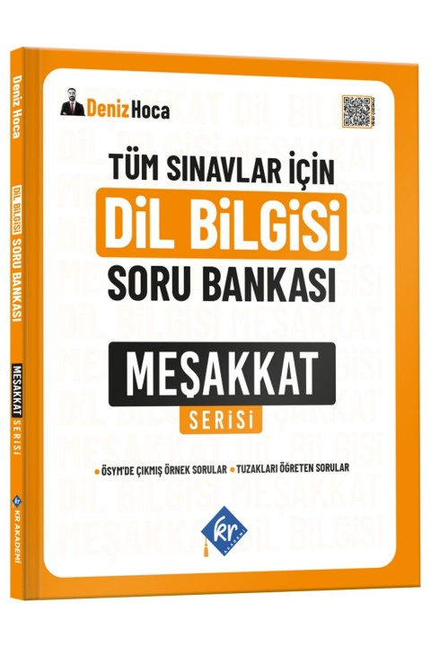 Deniz Hoca Tüm Sınavlar İçin Meşakkat Serisi Dil Bilgisi Soru Bankası KR Akademi Yayınları