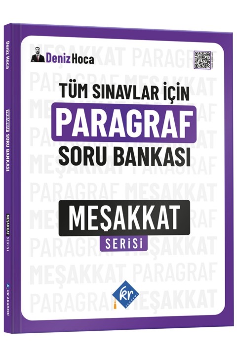Deniz Hoca Tüm Sınavlar İçin Paragraf Soru Bankası Meşakkat Serisi KR Akademi Yayınları