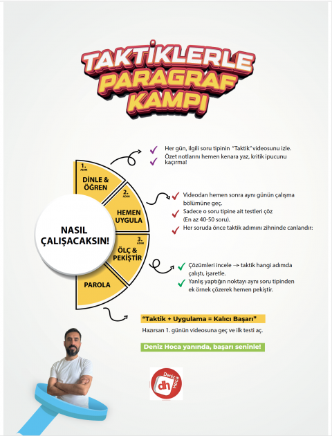 Deniz Hoca Tüm Sınavlar İçin Türkçe Video Ders Kitabı KR Akademi Yayınları